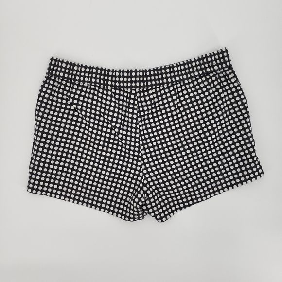 j. Crew Factory Polka Dot Pull-on Black and White Shorts, Size 8 - Picture 3 of 6